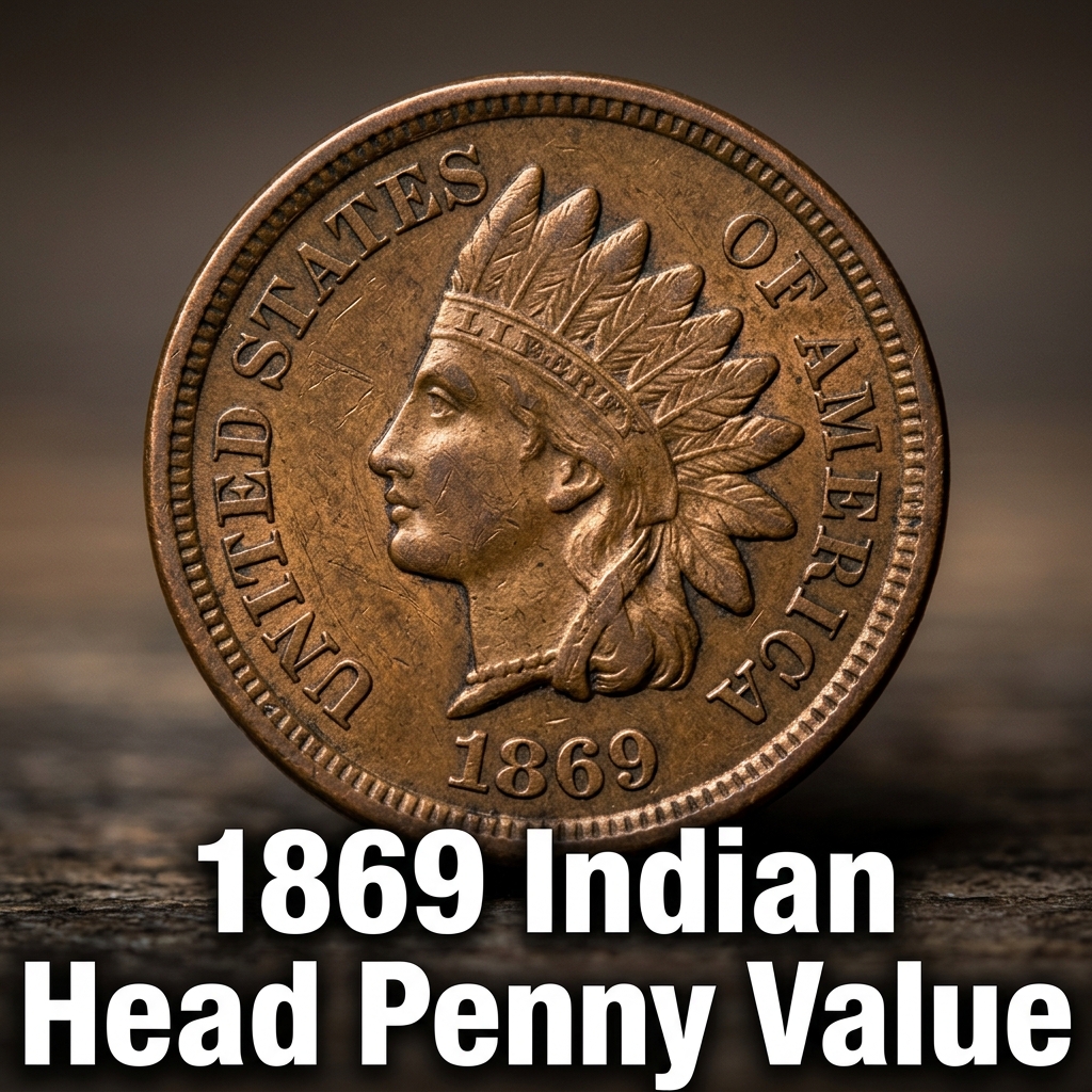 1869 Indian Head Penny Value and Price Guide for Collectors