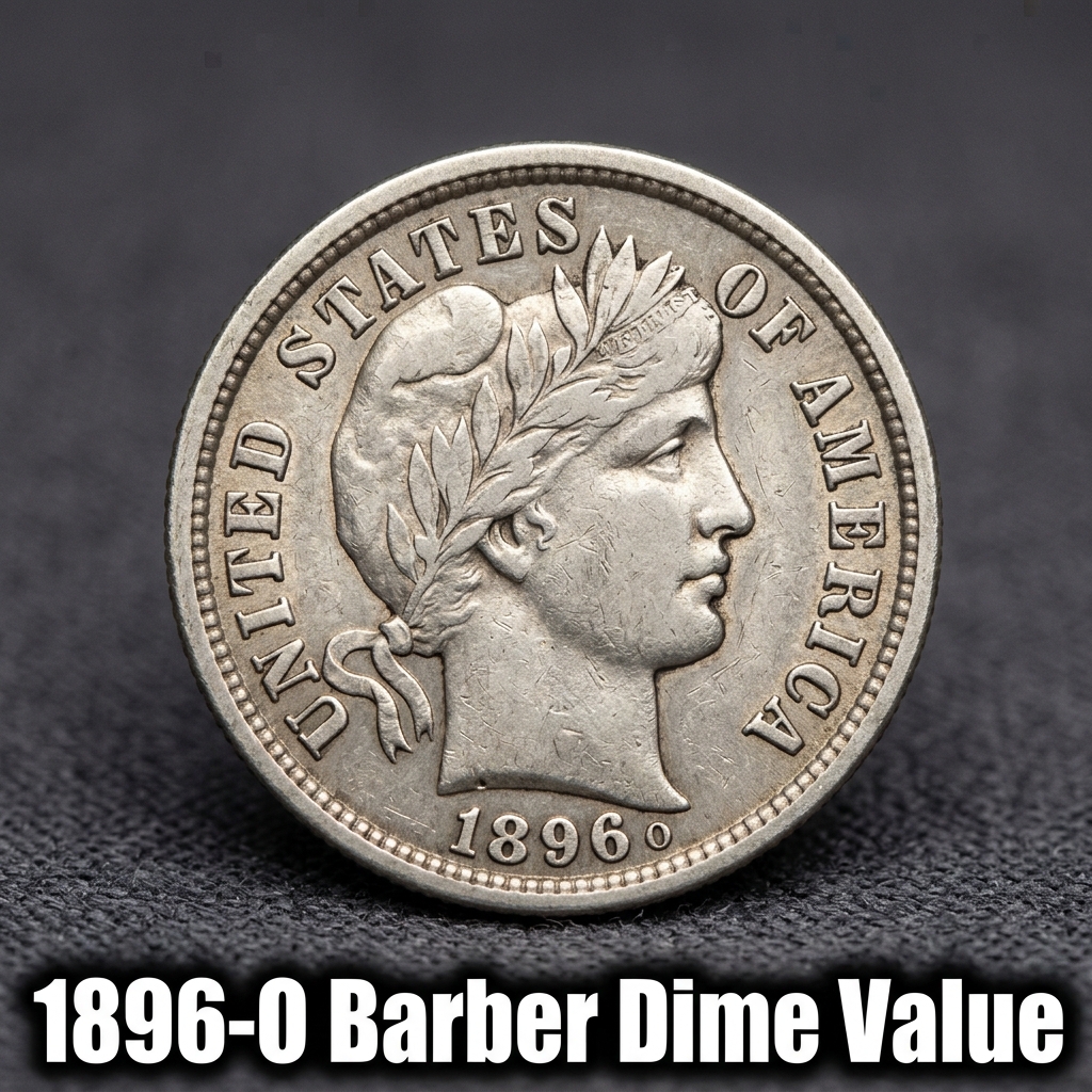 1896 O Barber Dime Value and Price Guide for Collectors