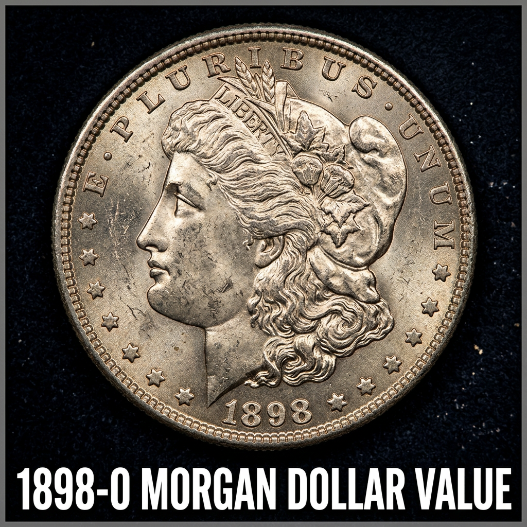 1898 O Morgan Silver Dollar Value and Price Guide for Collectors