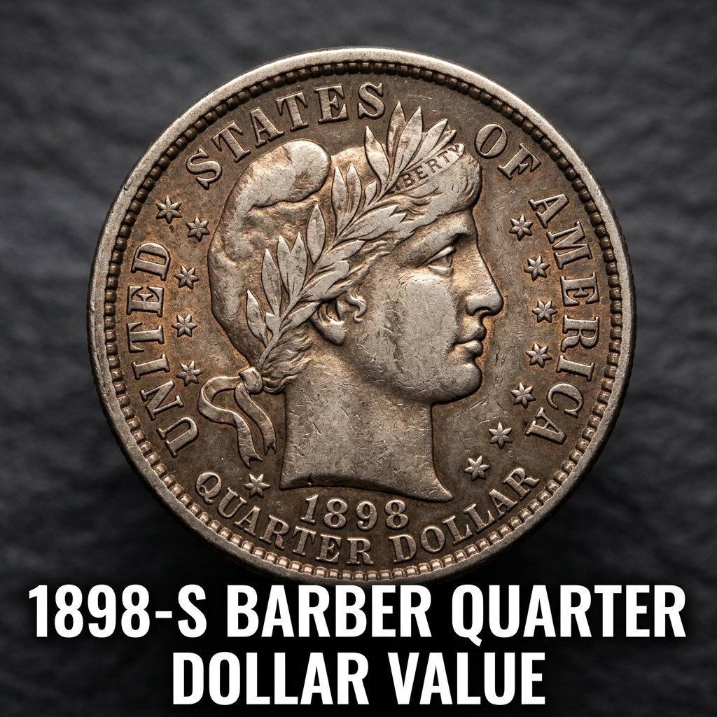 1898-S Barber Quarter Dollar Value Guide and Price Chart