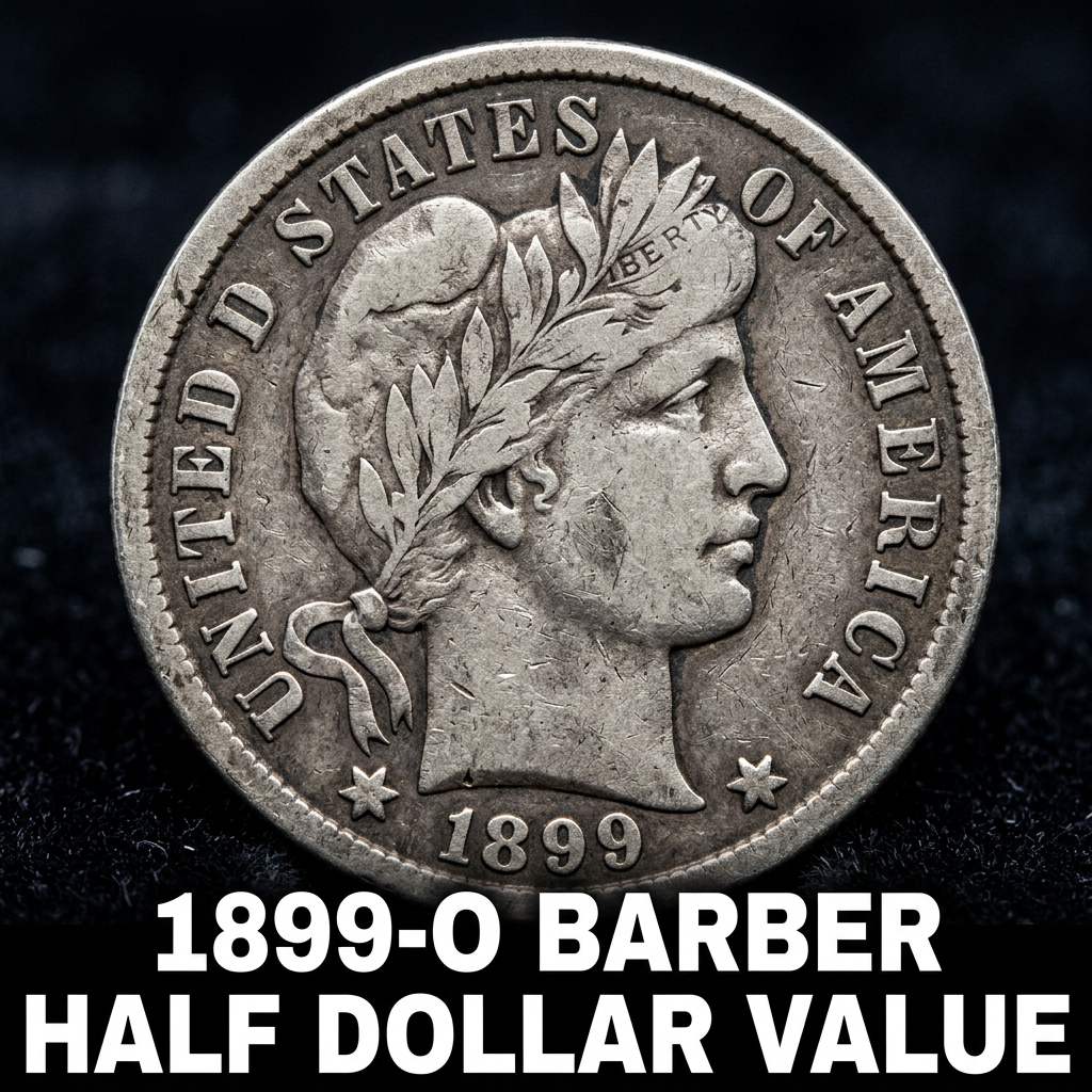 1899 O Barber Half Dollar Value Guide and Price Chart