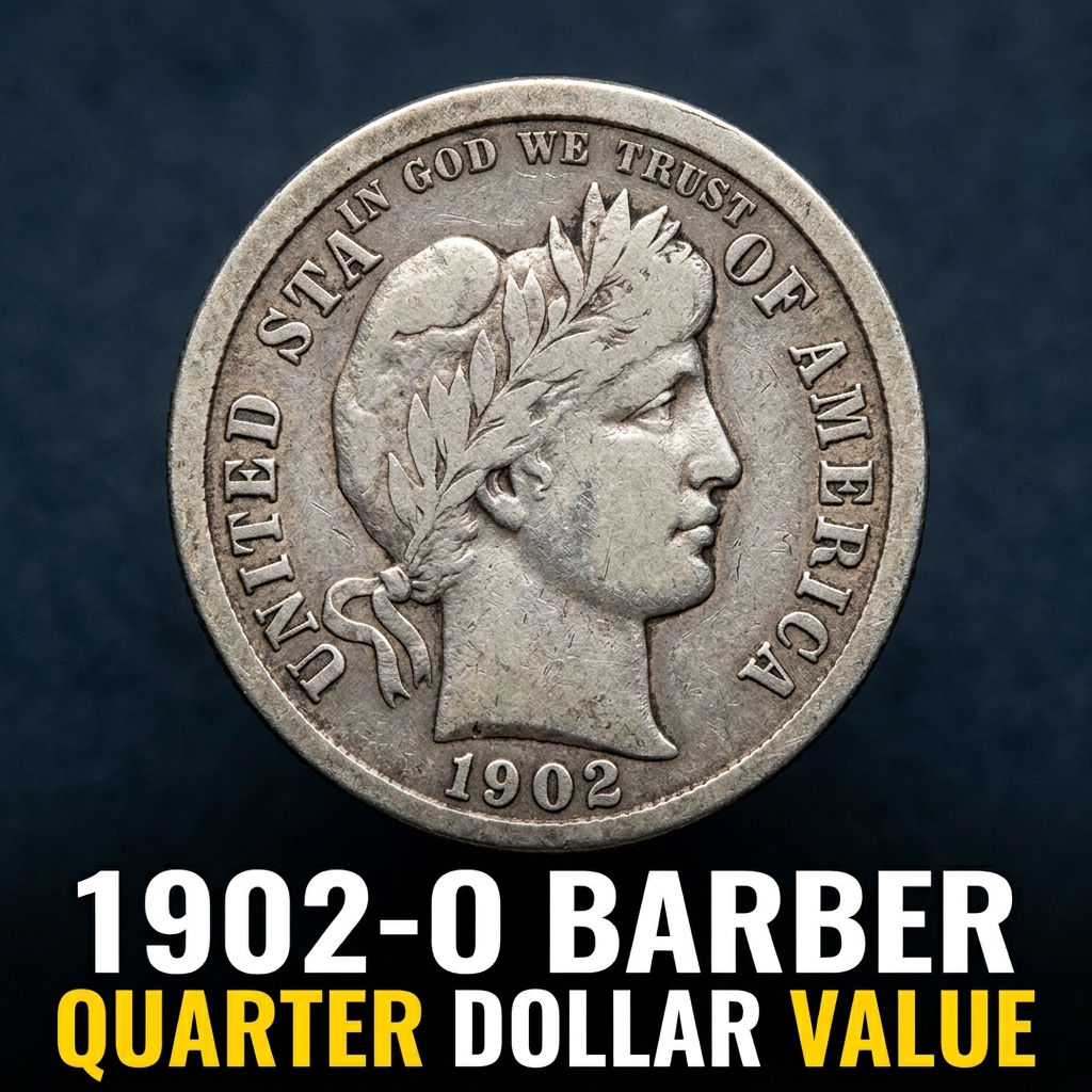 1902 O Barber Quarter Dollar Value Guide and Rarity Factors