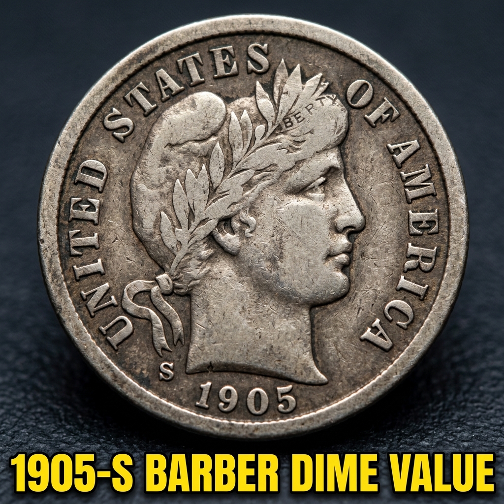 1905 S Barber Dime Value Guide and History