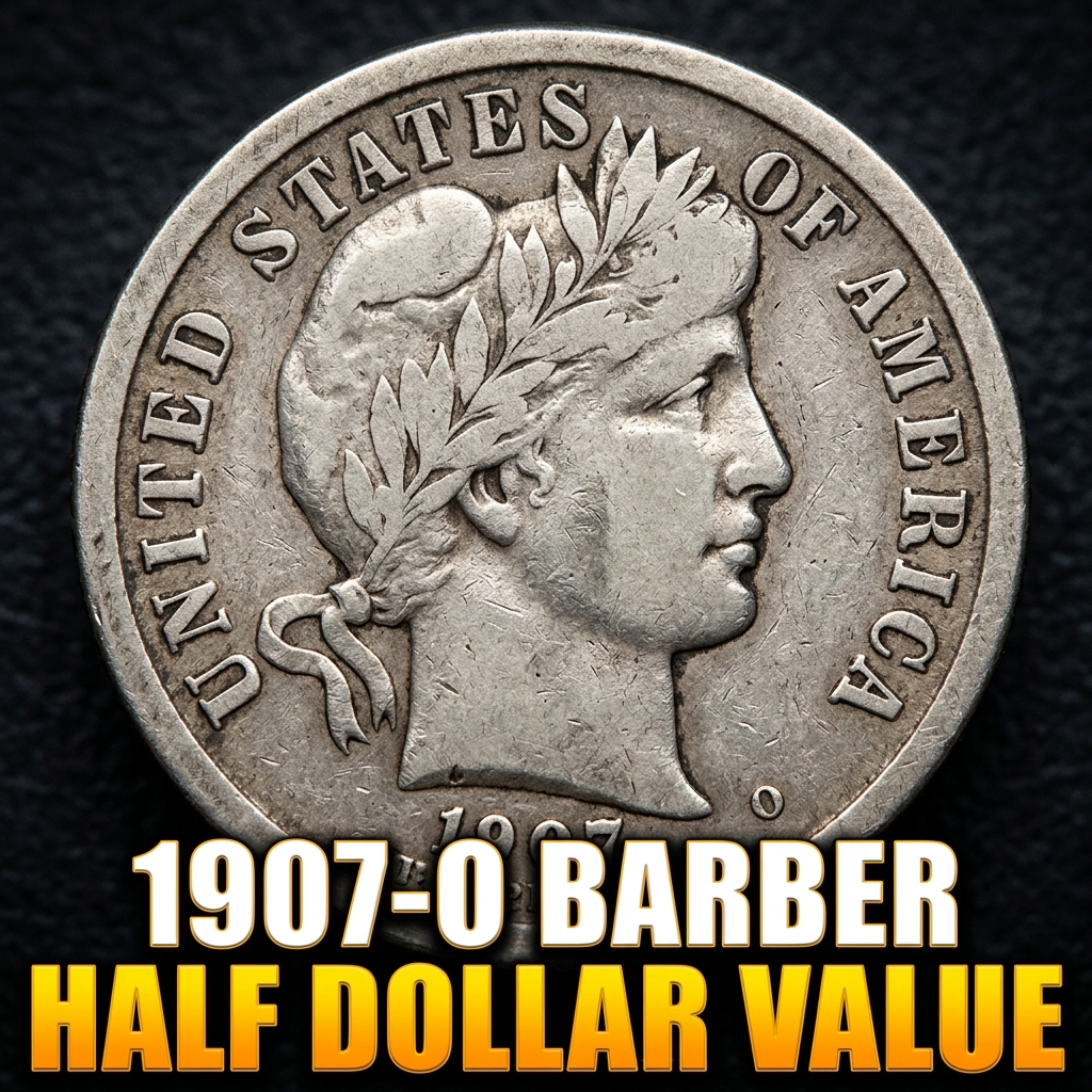 1907 O Barber Half Dollar Value and Collector Price Guide