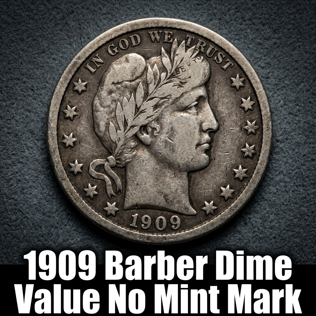 1909 Barber Dime Value No Mint Mark What Is It Worth Today