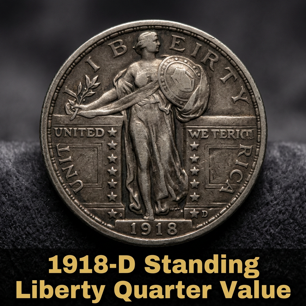 1918 D Standing Liberty Quarter Value and Price Guide for Collectors