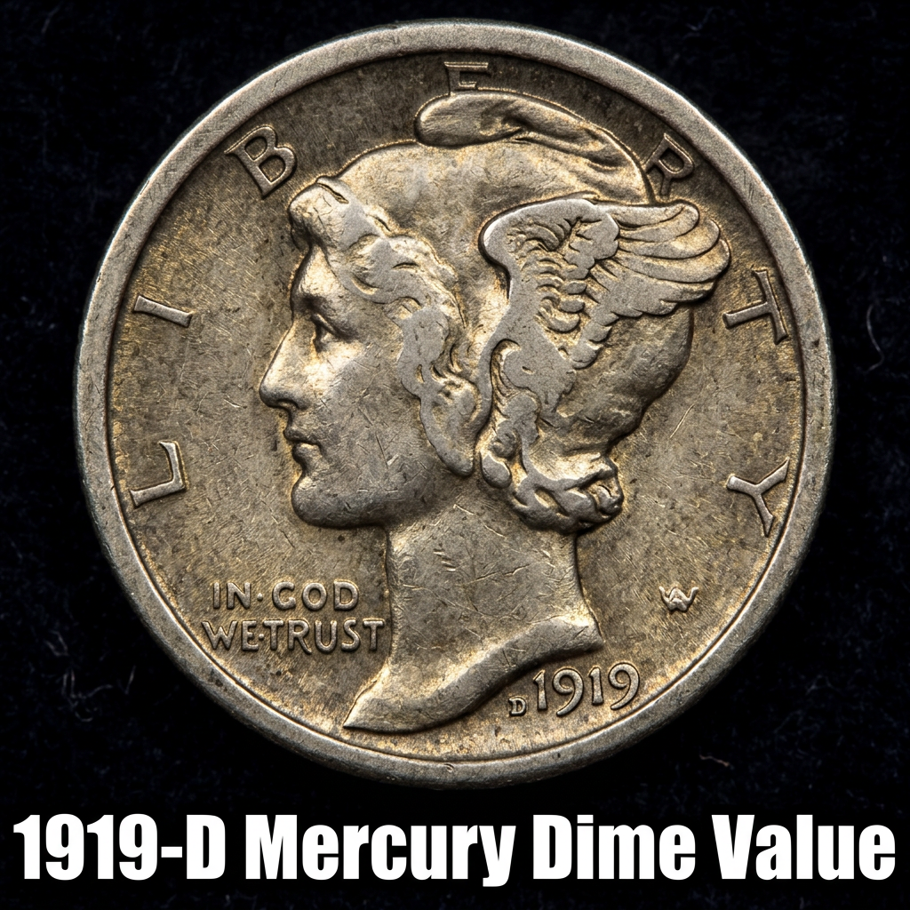 1919 D Mercury Dime Value and Price Guide for Collectors