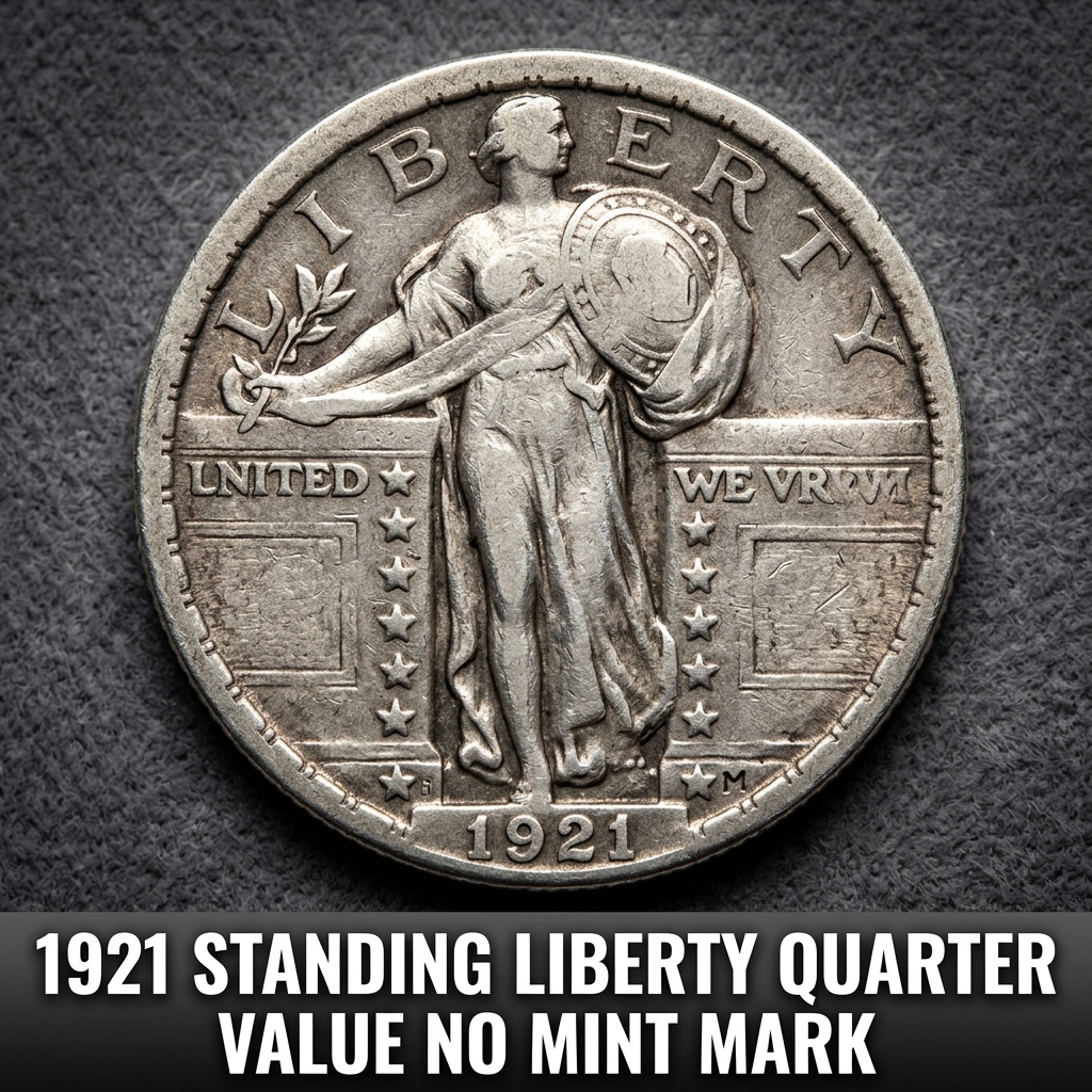 1921 Standing Liberty Quarter Value and Price Guide for Coins with No Mint Mark