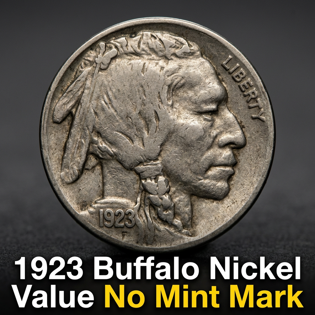 1923 Buffalo Nickel Value and Rarity Guide for No Mint Mark Coins