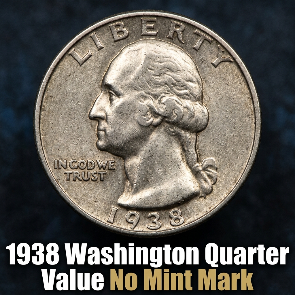 1938 Washington Quarter Value Without a Mint Mark and Collector Price Guide