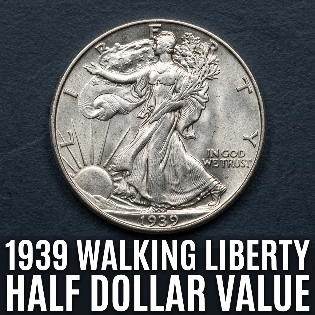 1939 Walking Liberty Half Dollar Value and Price Guide for Collectors