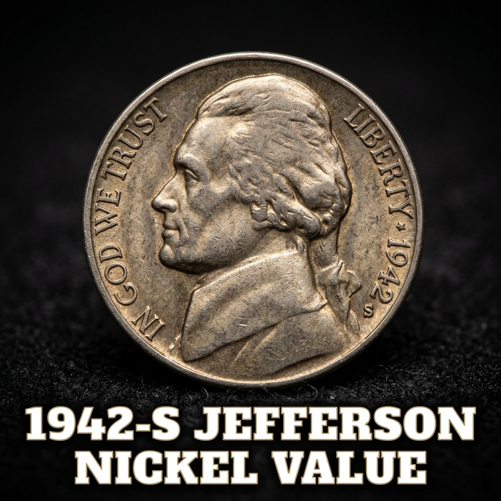 1942 S Jefferson Nickel Value Guide and Price Chart