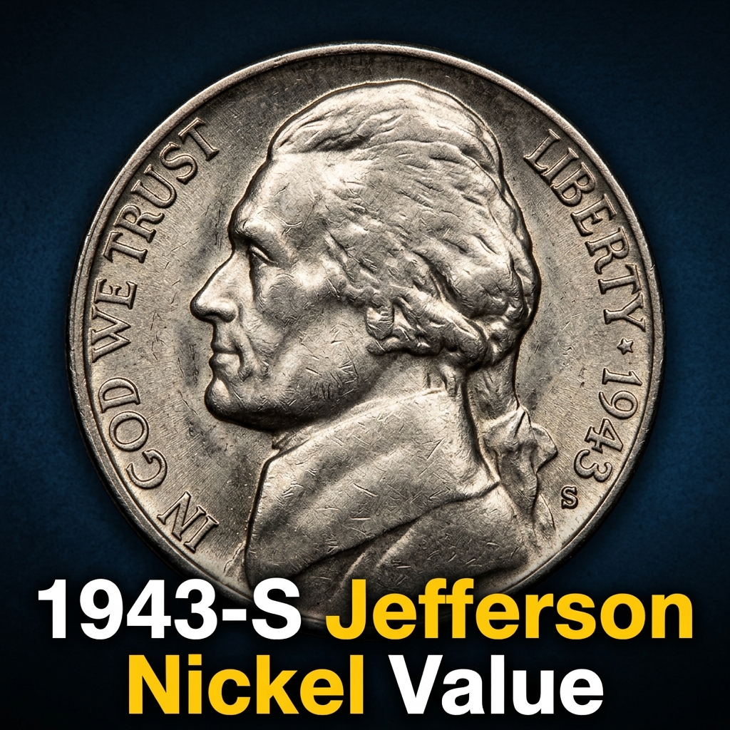 1943 S Jefferson Nickel Value Guide and History