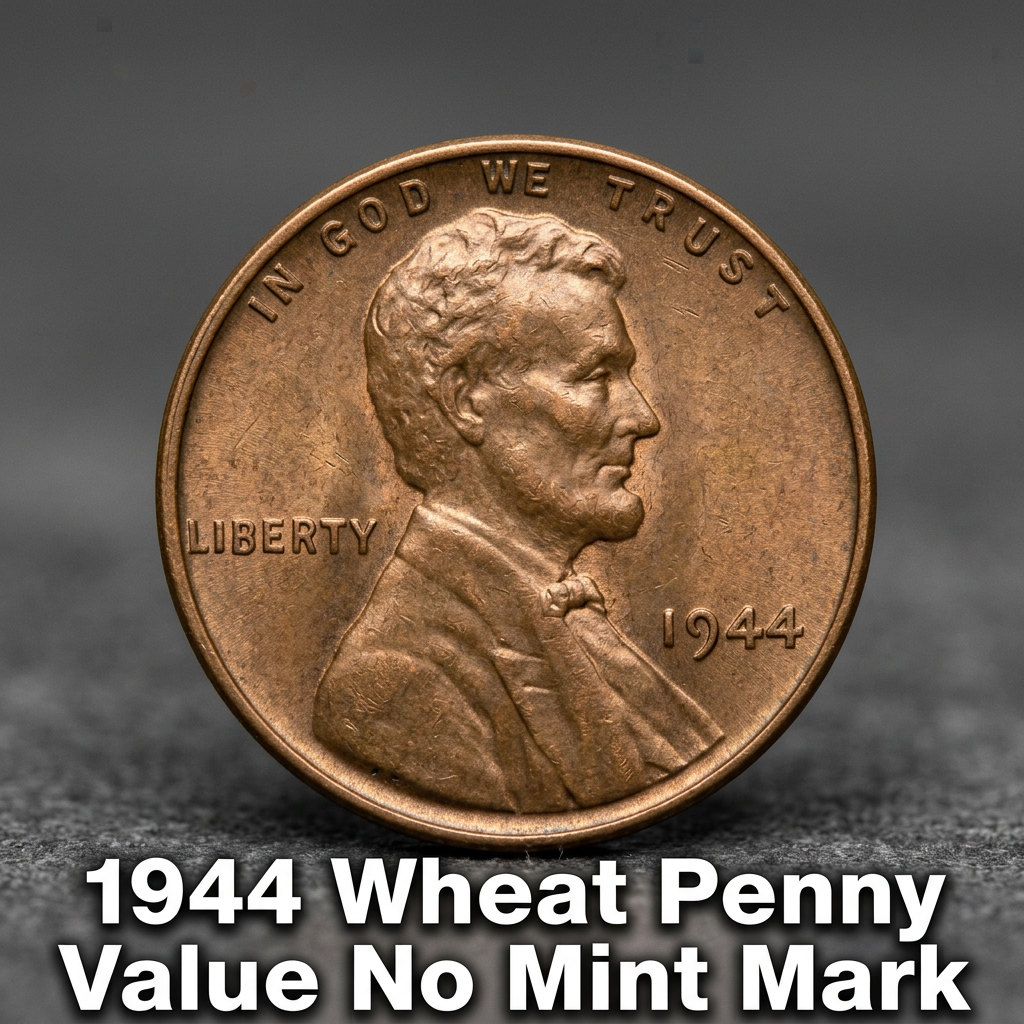 1944 Wheat Penny Value No Mint Mark and How Much It Is Worth Today