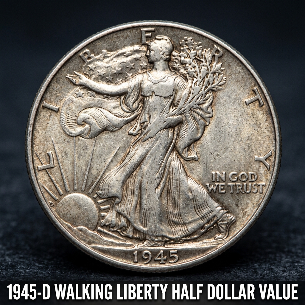 1945 D Walking Liberty Half Dollar Value and Collector Guide