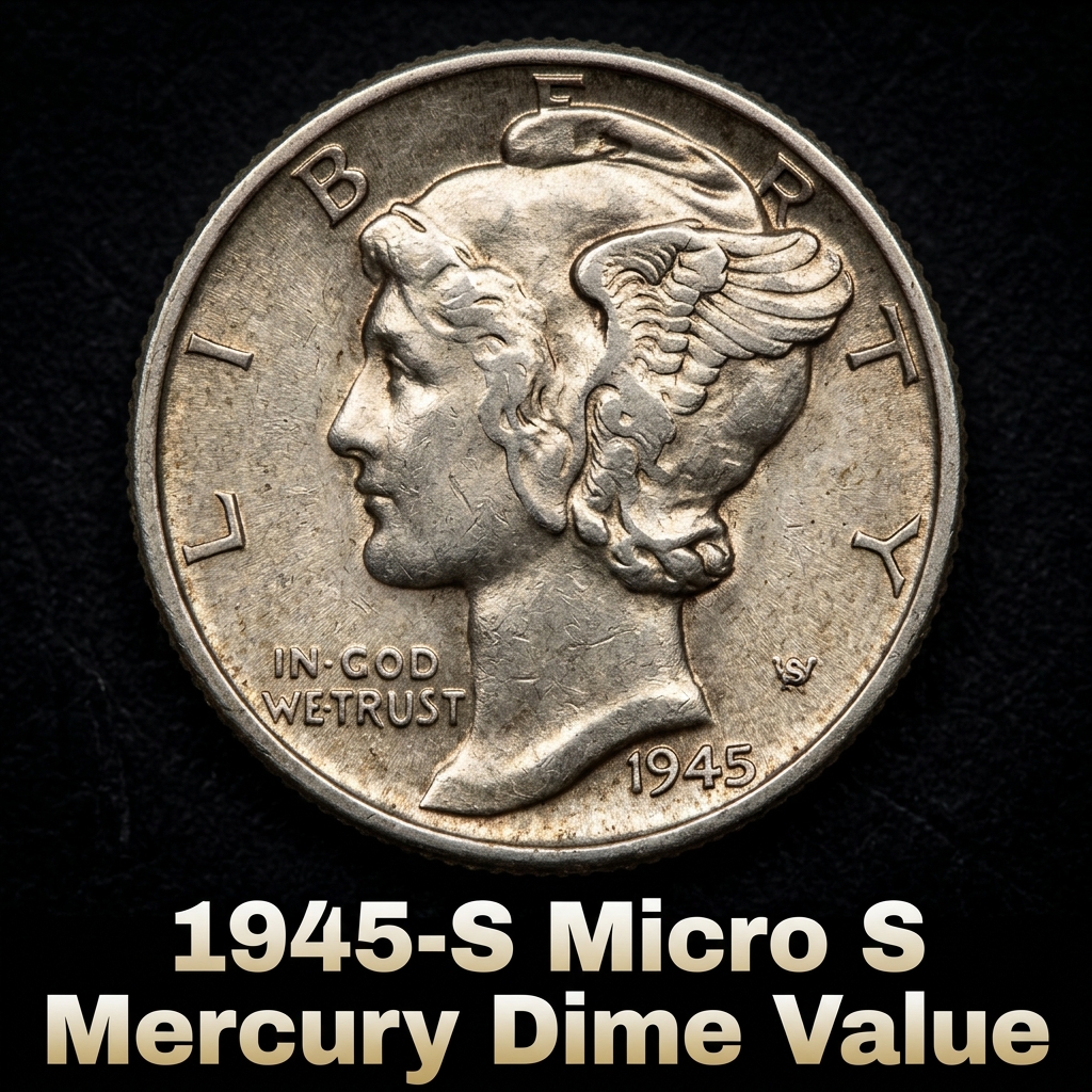 1945 S Micro S Mercury Dime Value Guide and History