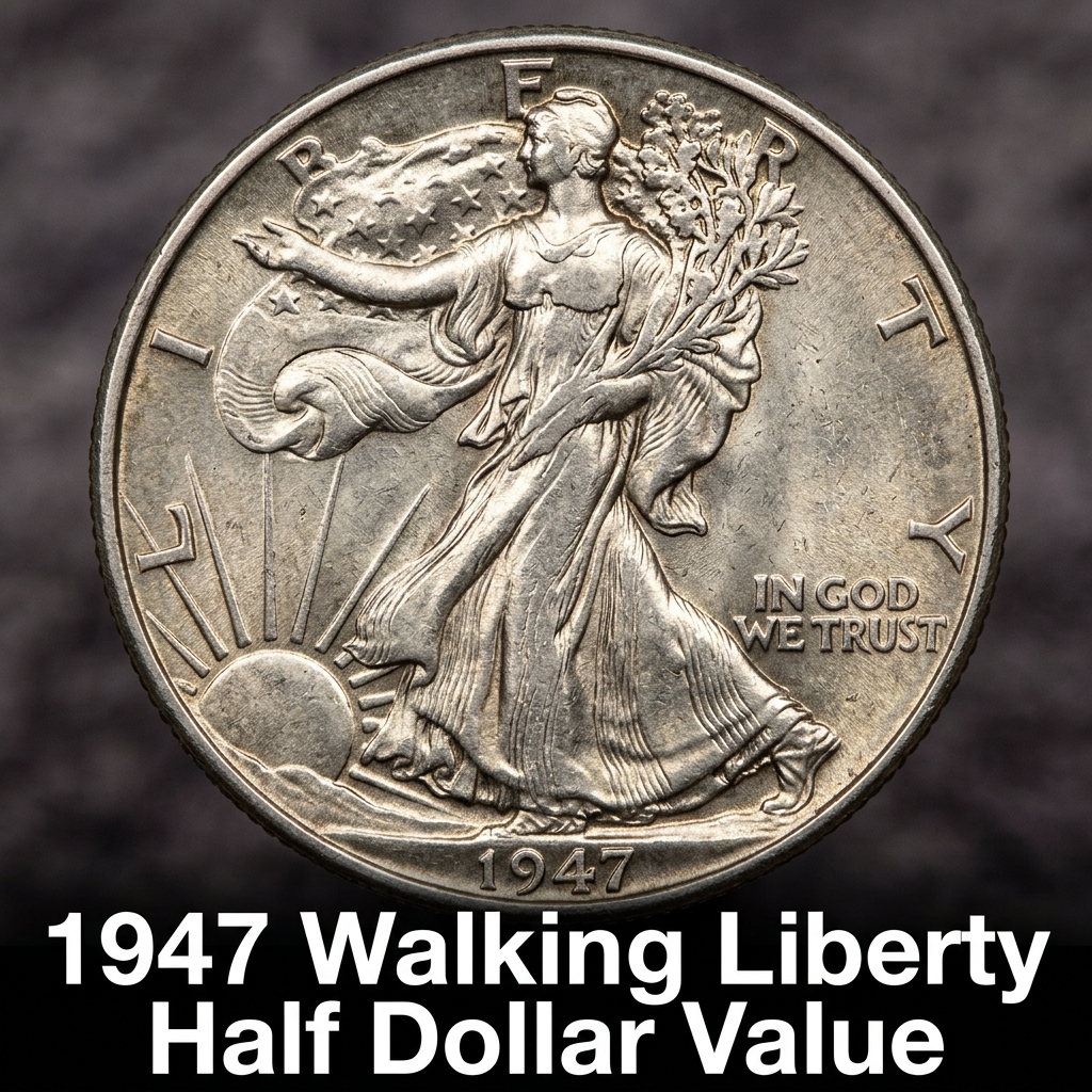 1947 Walking Liberty Half Dollar Value and Price Guide for Collectors