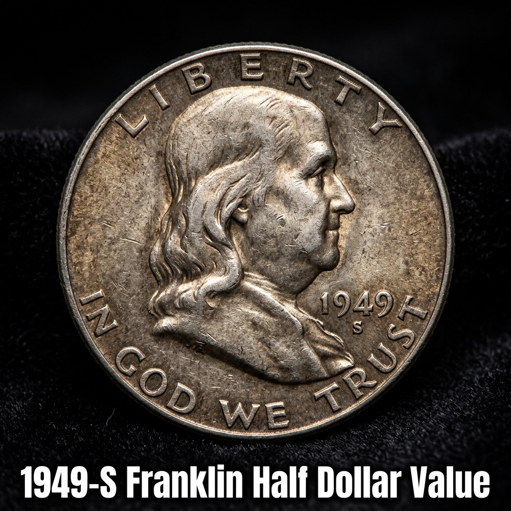 1949 S Franklin Half Dollar Value and Collector Price Guide