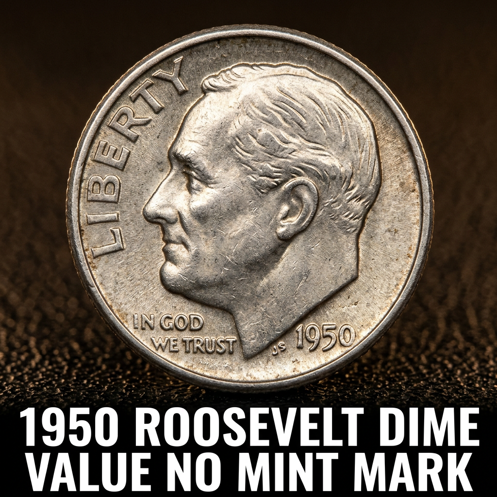 1950 Roosevelt Dime Value No Mint Mark and What Your Coin Is Worth Today