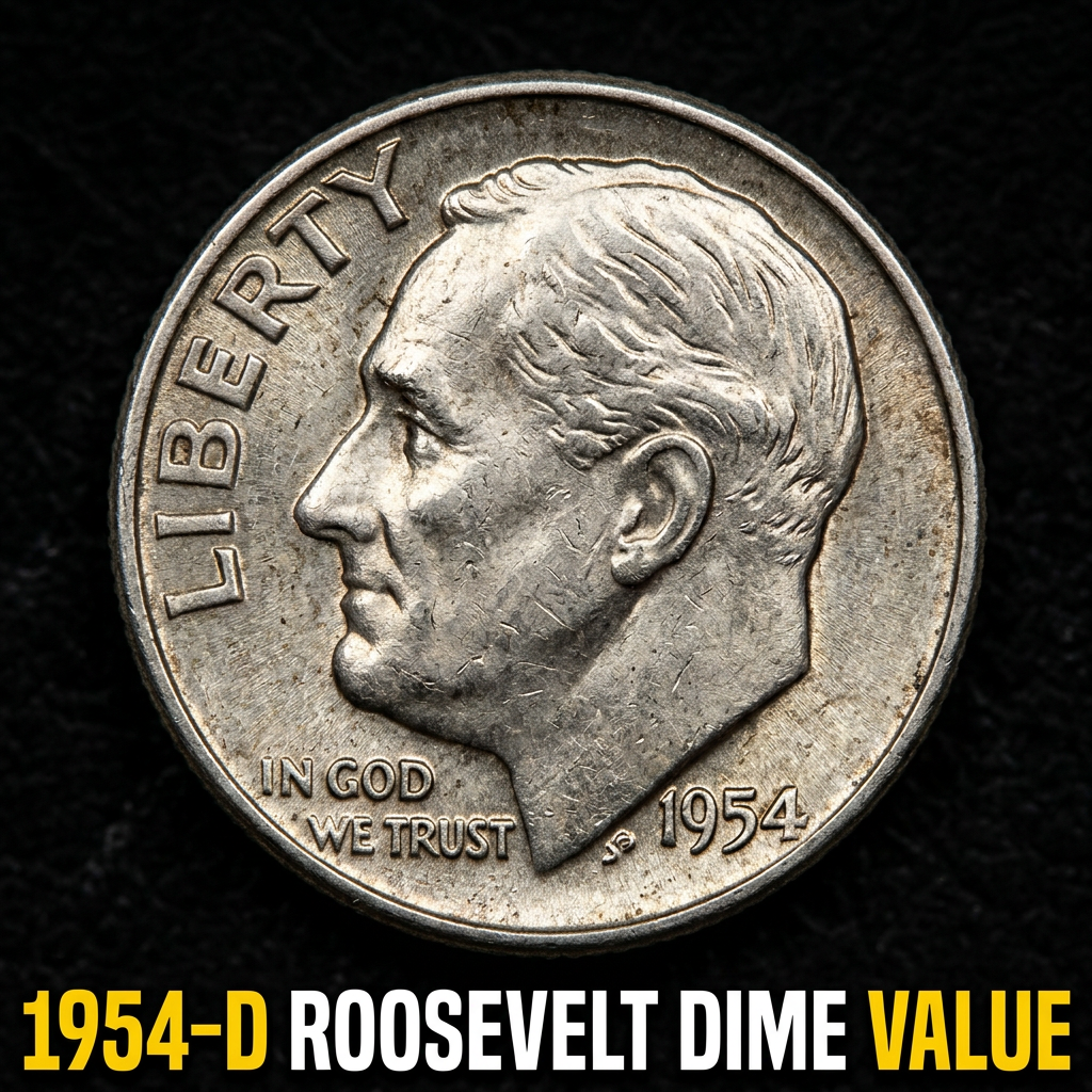1954 D Roosevelt Dime Value and Worth Today