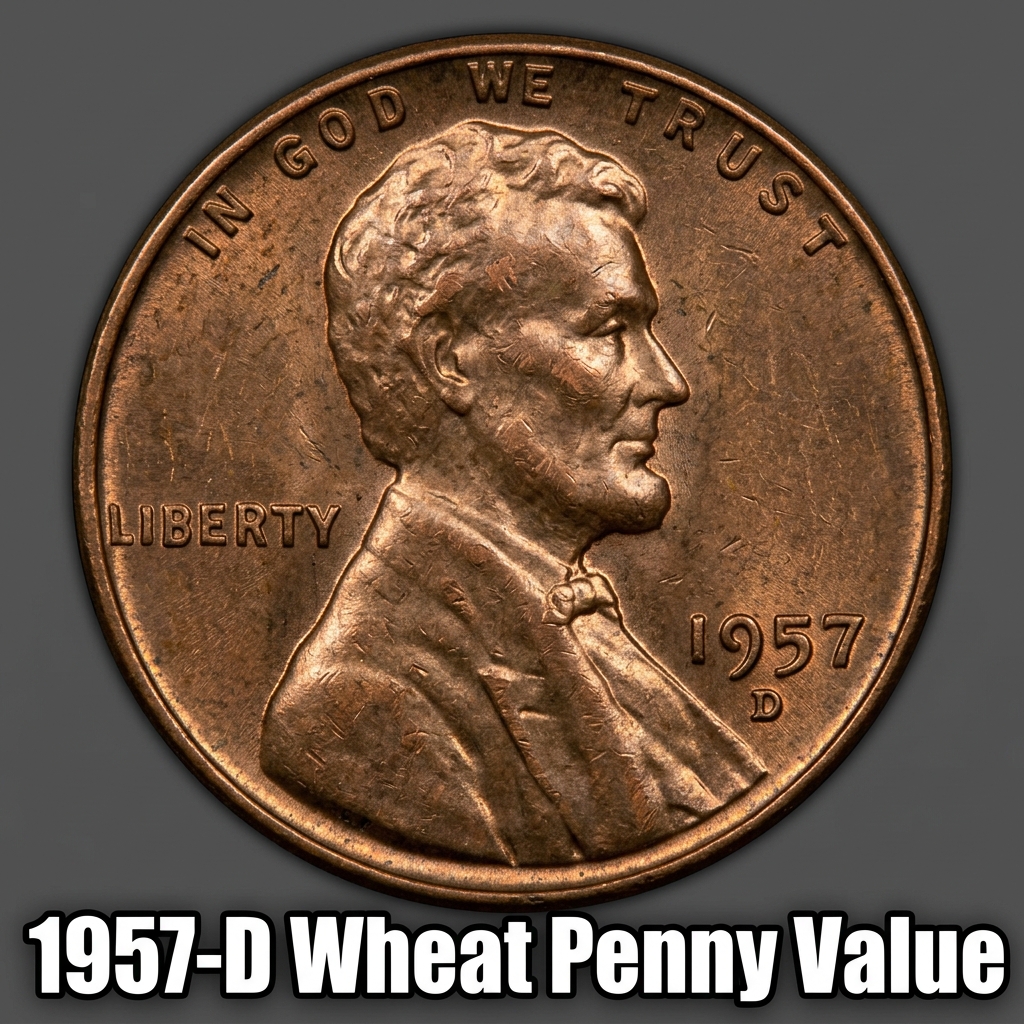 1957 D Wheat Penny Value Guide and Price Chart for Collectors