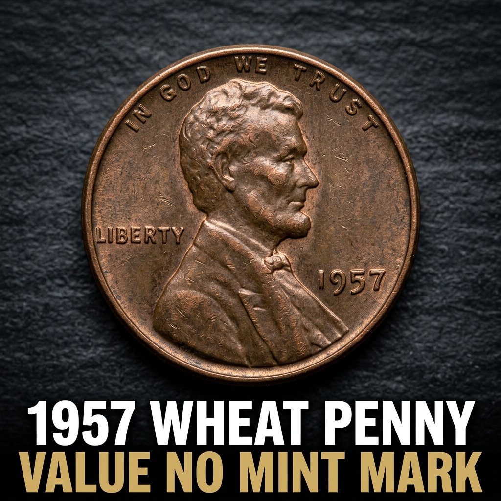 1957 Wheat Penny Value No Mint Mark and What It Could Be Worth Today
