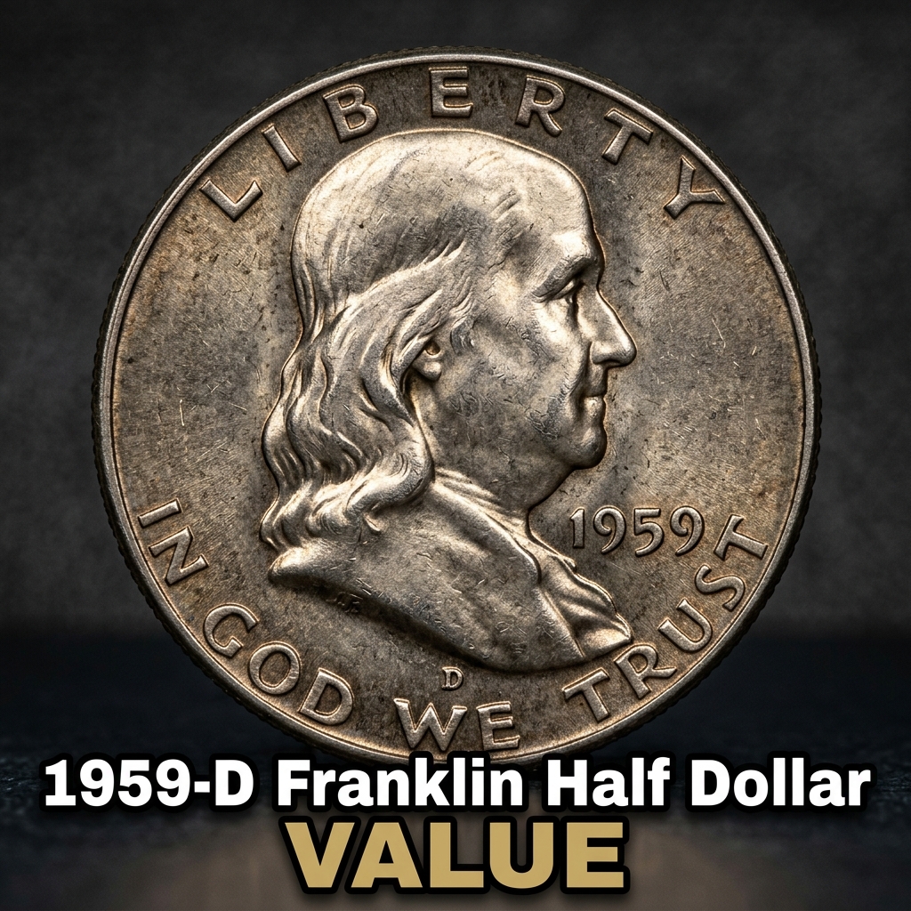 1959 D Franklin Half Dollar Value and Collector Price Guide