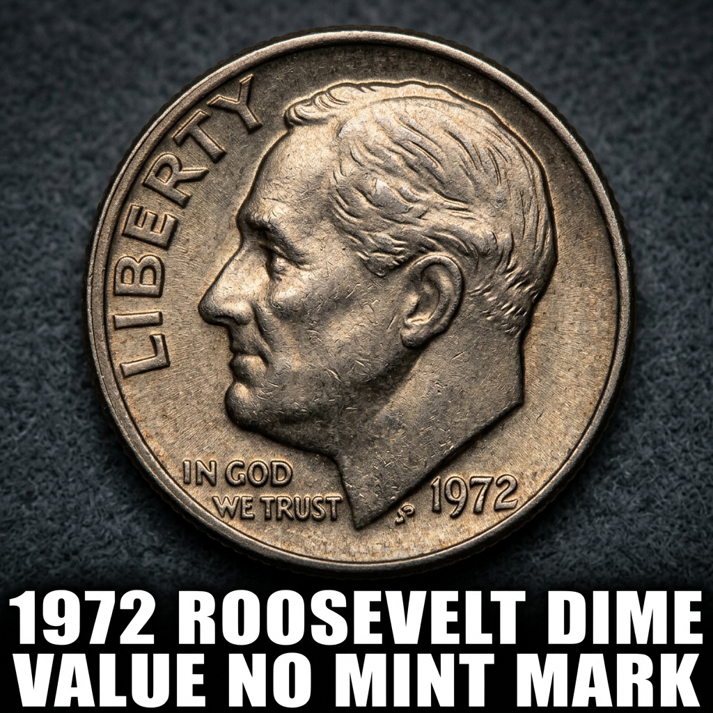 1972 Roosevelt Dime Value No Mint Mark and How Much It Is Worth Today