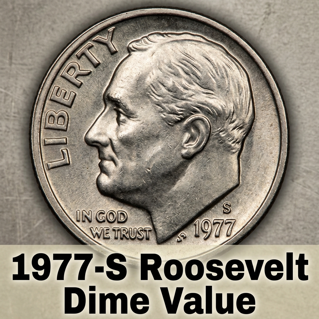 1977 S Roosevelt Dime Value Guide and Price Chart
