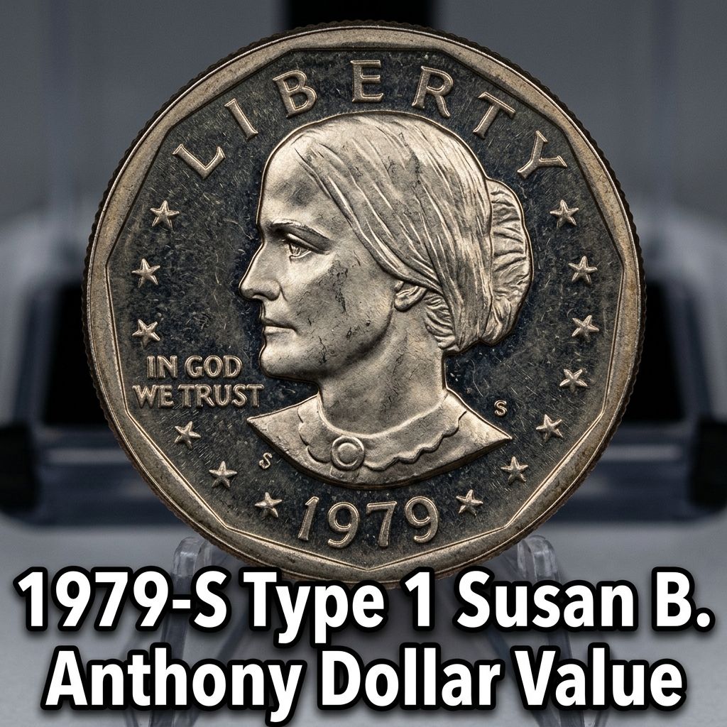 1979-S Type 1 Susan B. Anthony Dollar Value and What It’s Worth Today