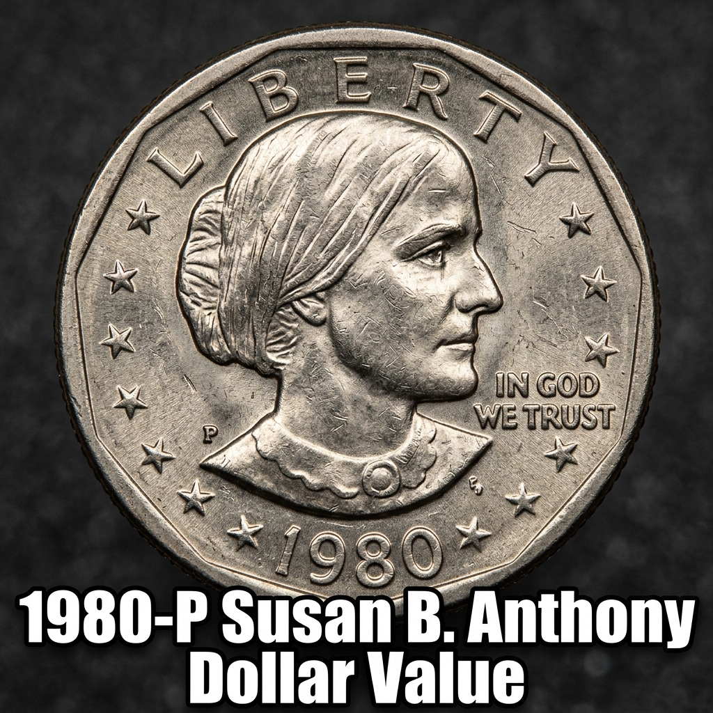 1980 P Susan B Anthony Dollar Value and Collector Guide