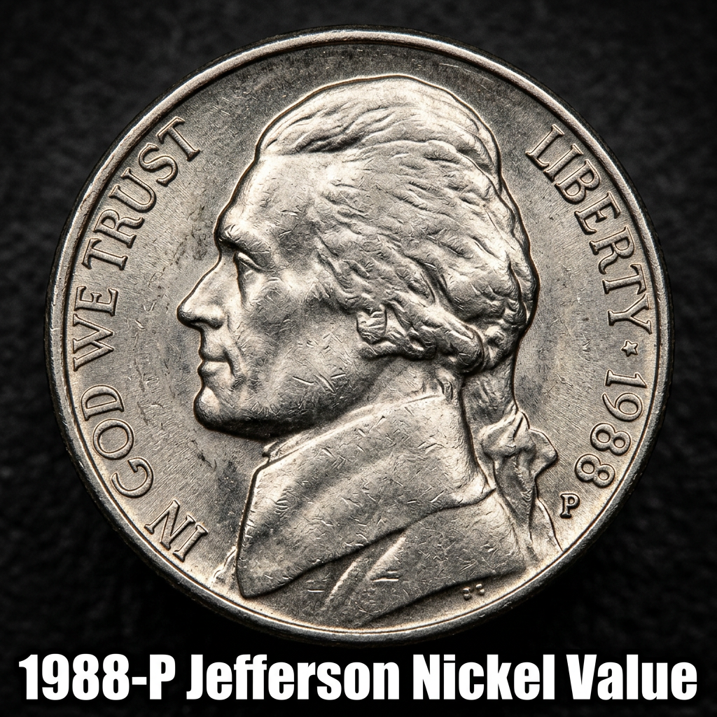 1988 P Jefferson Nickel Value Guide for Collectors and Pocket Change Hunters