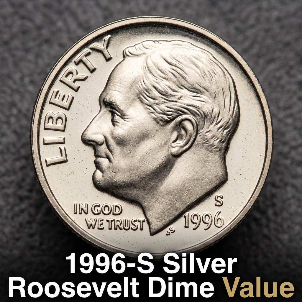1996 S Silver Roosevelt Dime Value and Rare Proof Coin Price Guide