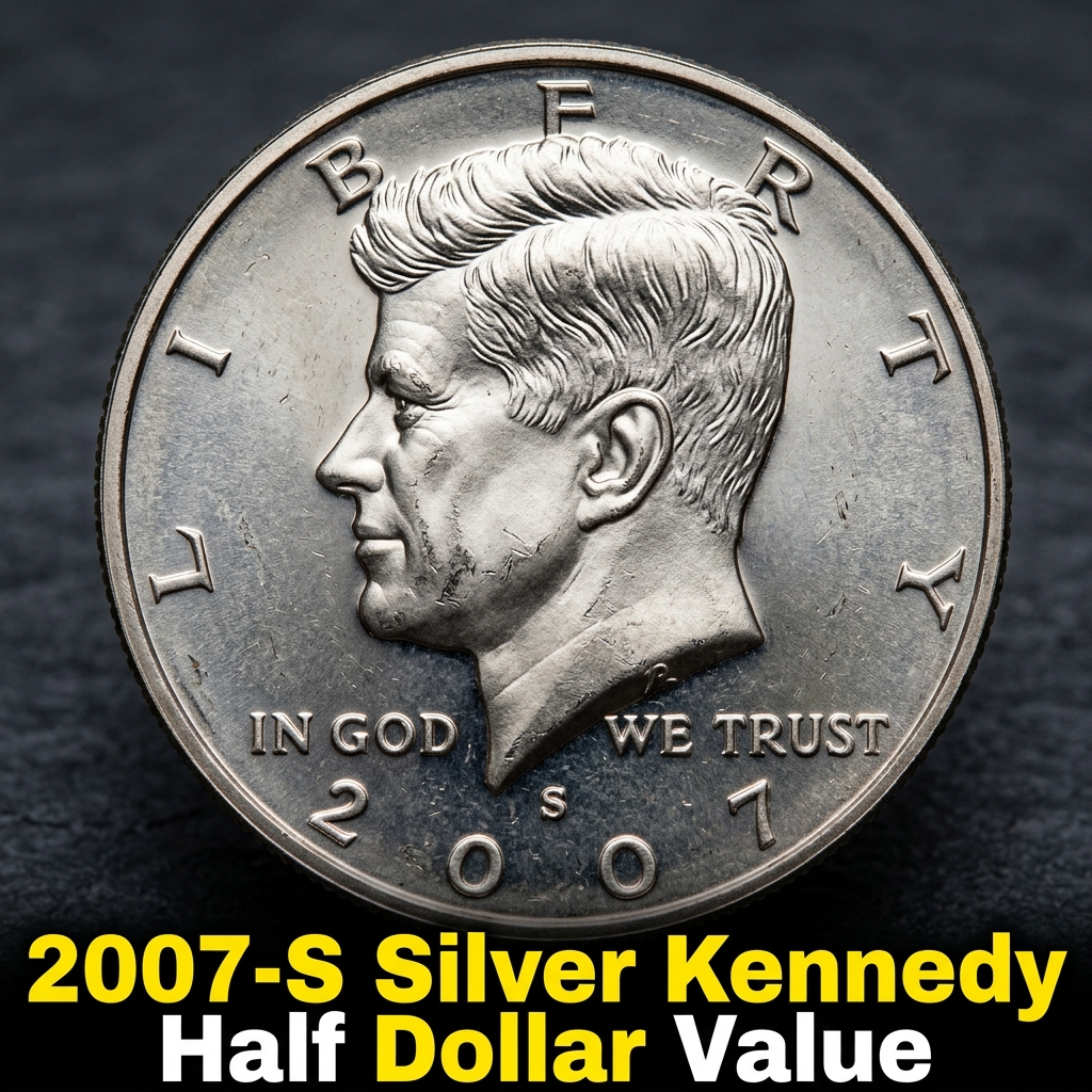 2007 S Silver Kennedy Half Dollar Value and Collector Pricing Guide