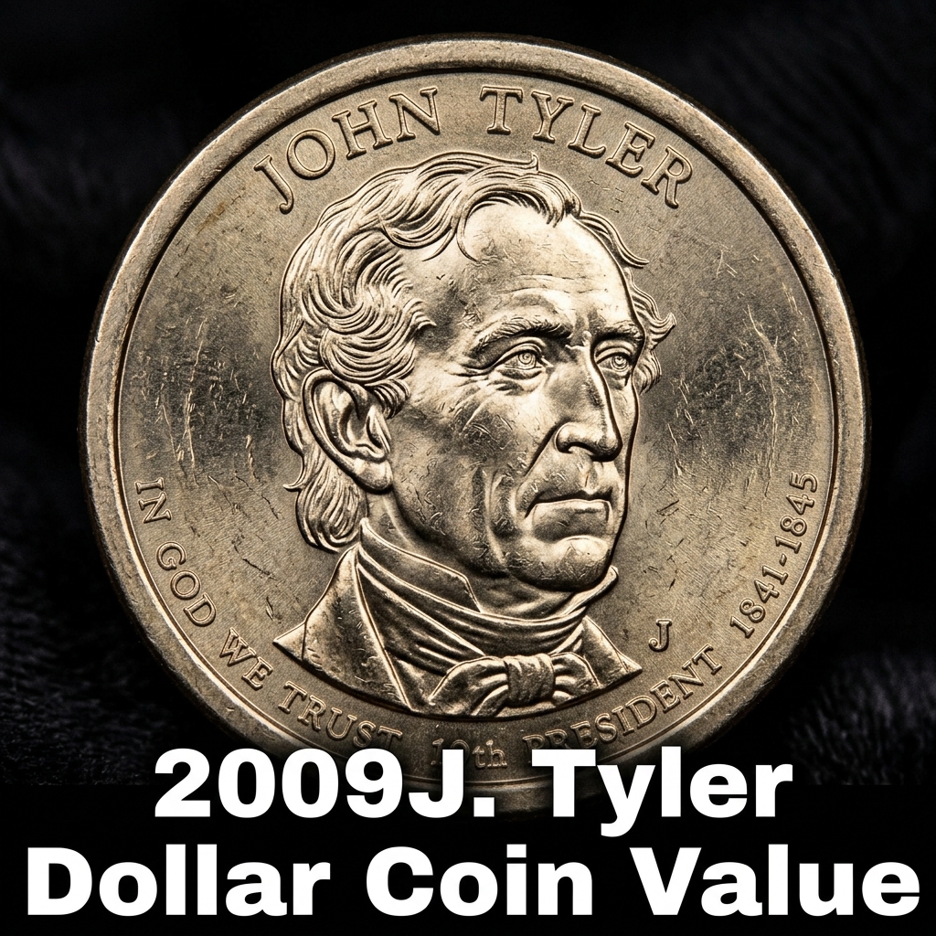 2009 John Tyler Presidential Dollar Coin Value and Identification Guide
