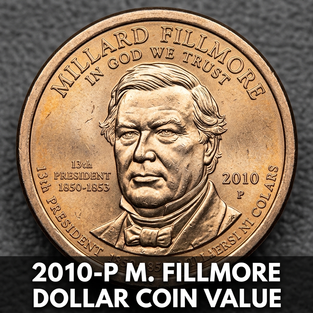 2010 P Millard Fillmore Dollar Value Guide and What Your Coin Is Worth Today
