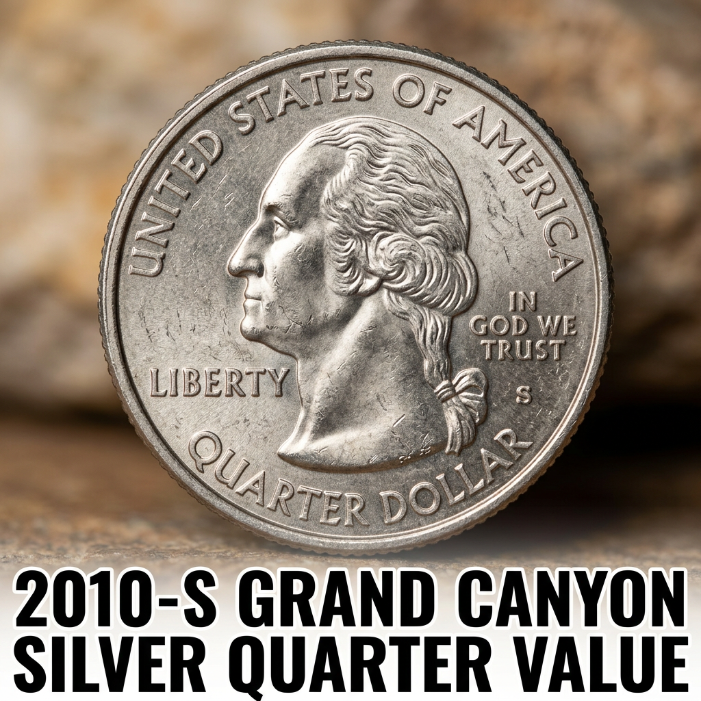 2010 S Grand Canyon Silver Quarter Value Guide and Rarity Facts