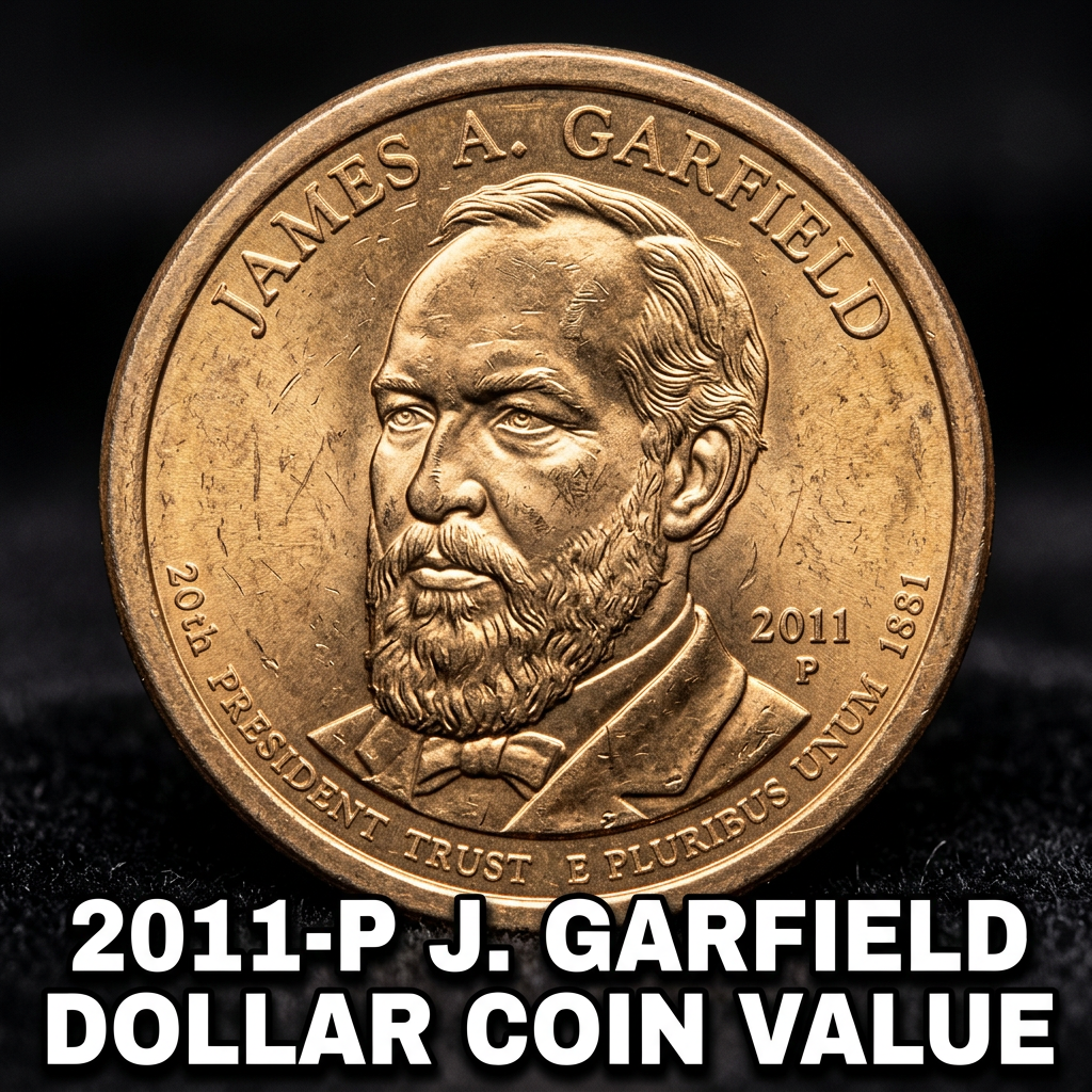 2011 P James A Garfield Dollar Coin Value and Collector Guide