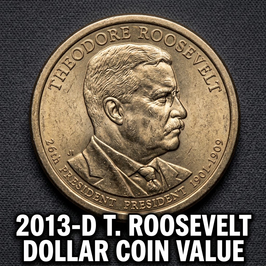 2013-D T. Roosevelt Dollar Coin Value — What It’s Really Worth Today