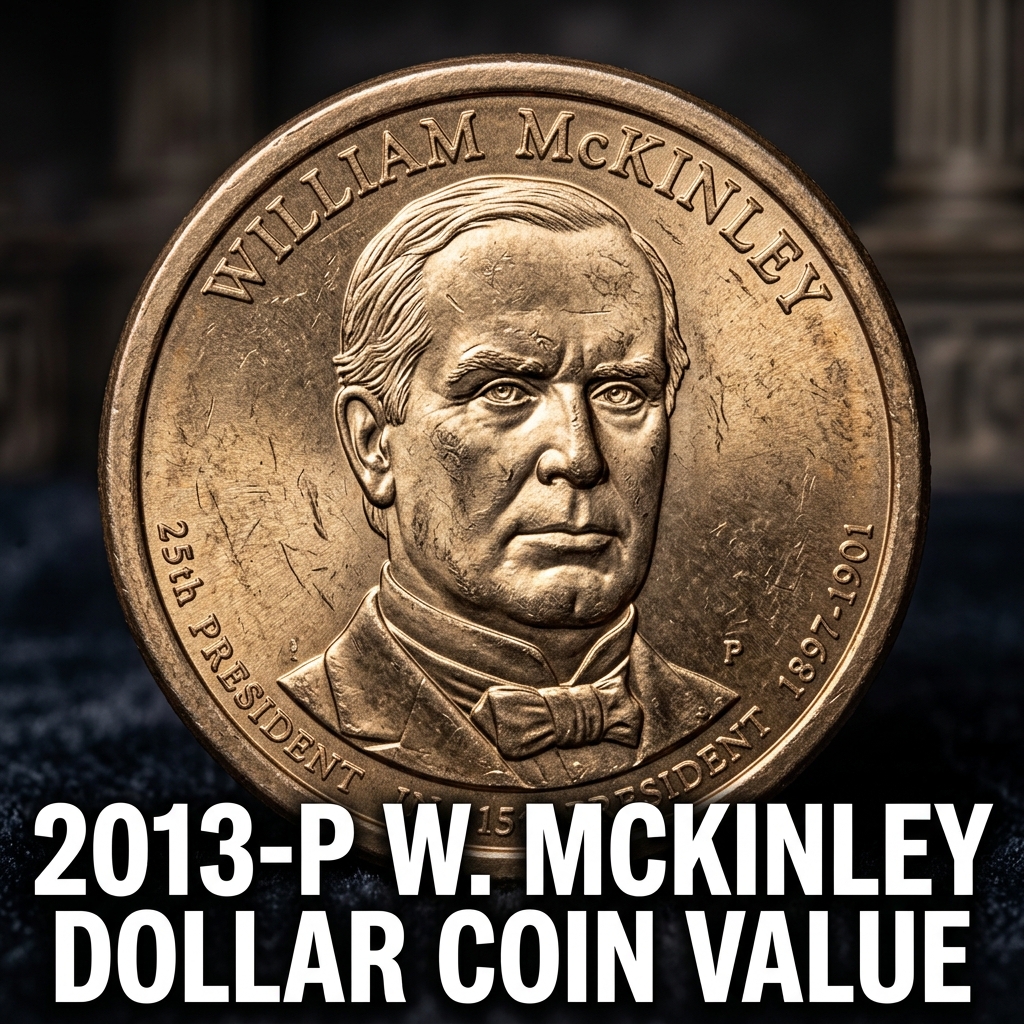 2013 P William McKinley Presidential Dollar Value and Identification Guide