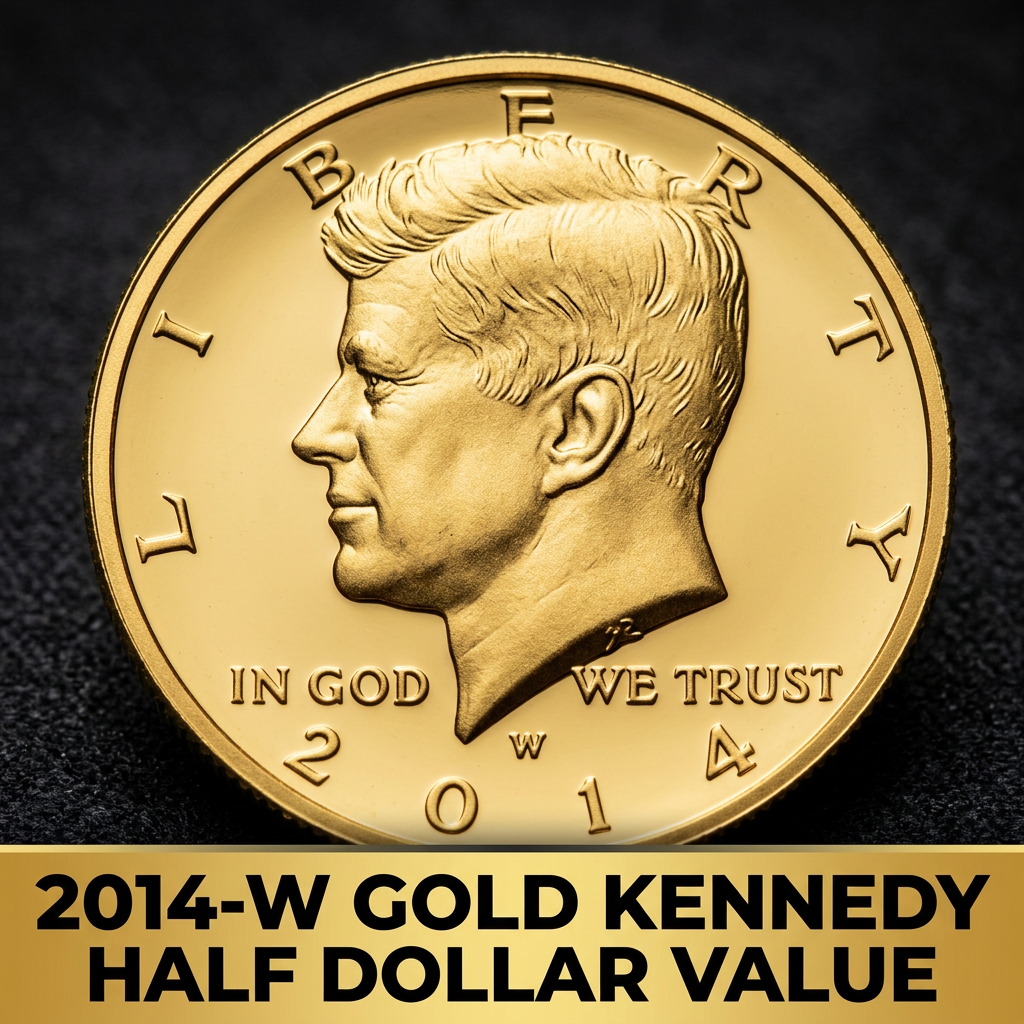 2014 W Gold Kennedy Half Dollar Value and Collector Price Guide