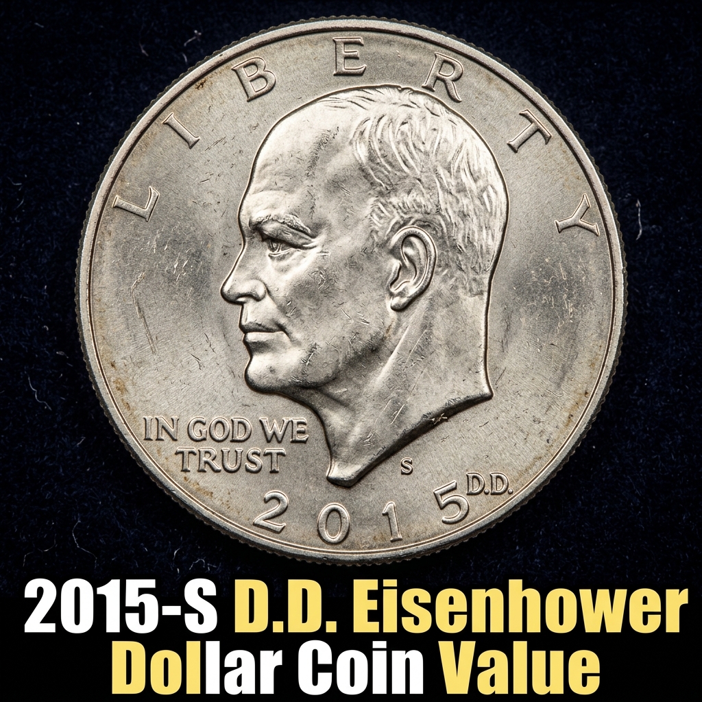2015 S Dwight D Eisenhower Presidential Dollar Value and Rare Varieties Guide