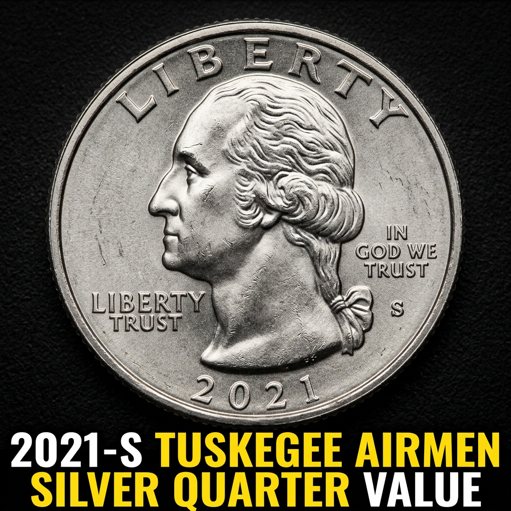 2021 S Tuskegee Airmen Silver Quarter Value and Rarity Guide