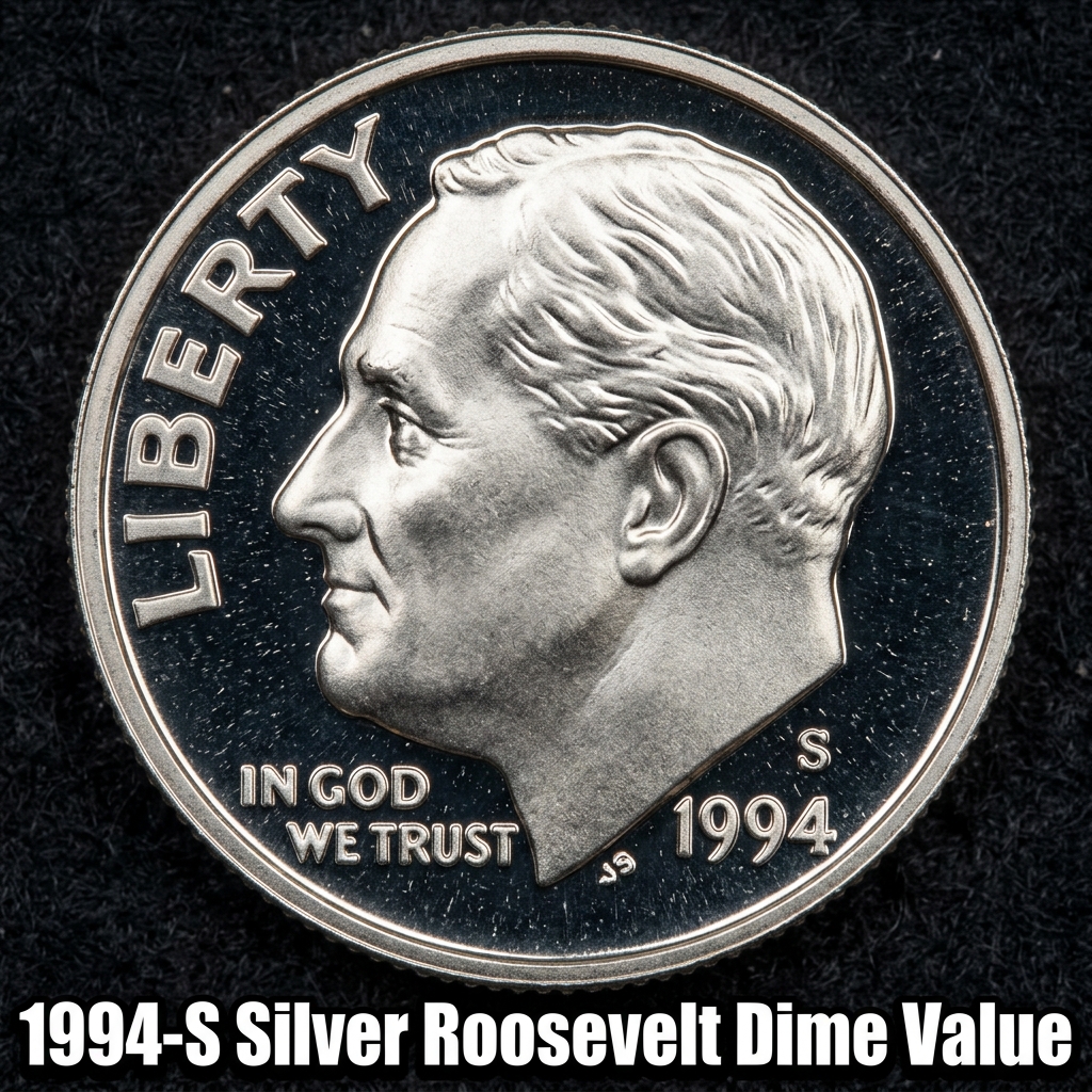 Determining the current market price and 1994 S Silver Roosevelt Dime Value
