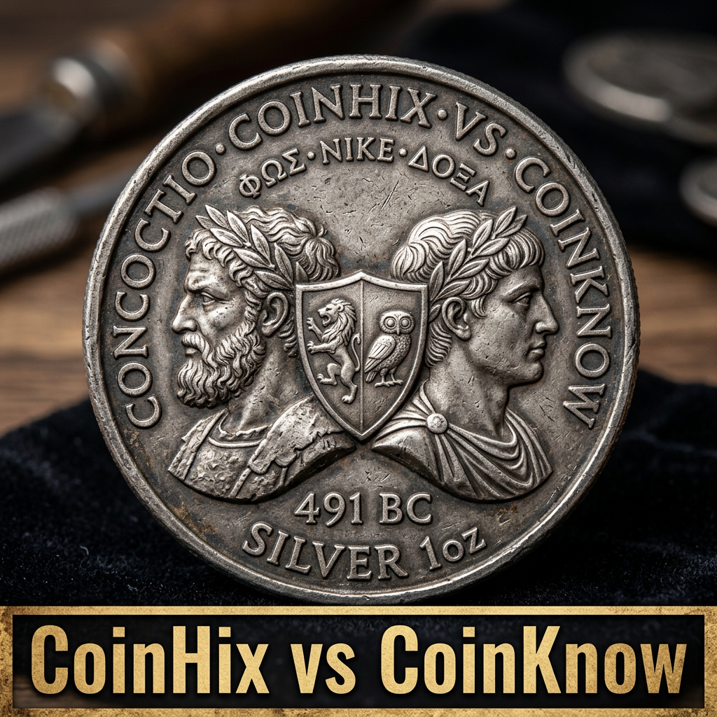 Determining whether your old coins are worth a small fortune with CoinHix versus CoinKnow