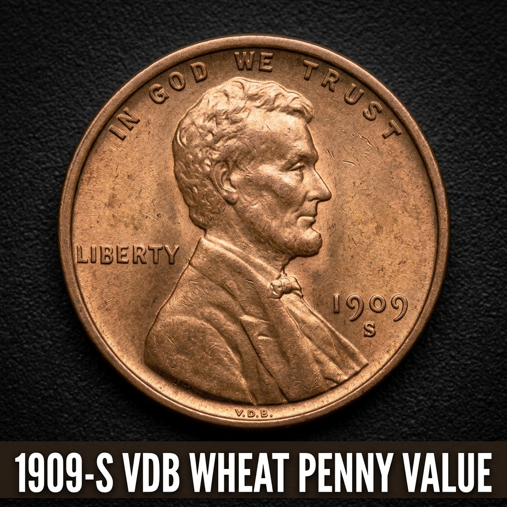 How Much Is a 1909-S VDB Wheat Penny Worth Today