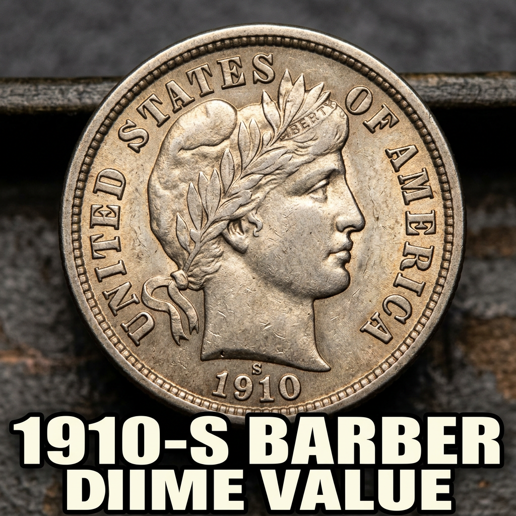 How Much is a 1910-S Barber Dime Worth Today