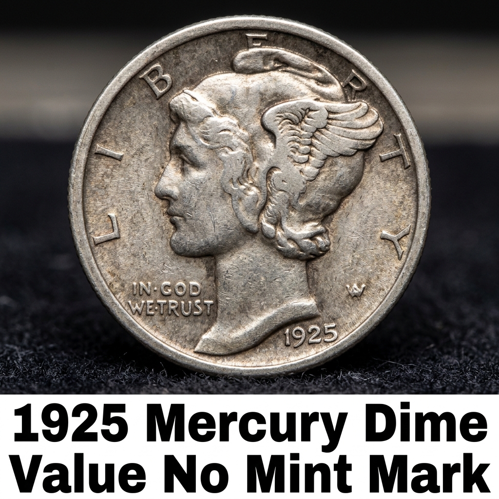 How Much is a 1925 Mercury Dime No Mint Mark Worth Today