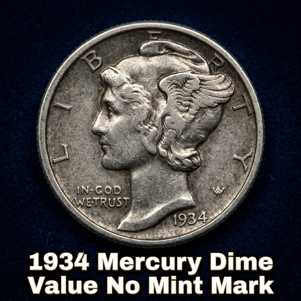 How Much is a 1934 Mercury Dime with No Mint Mark Worth Today