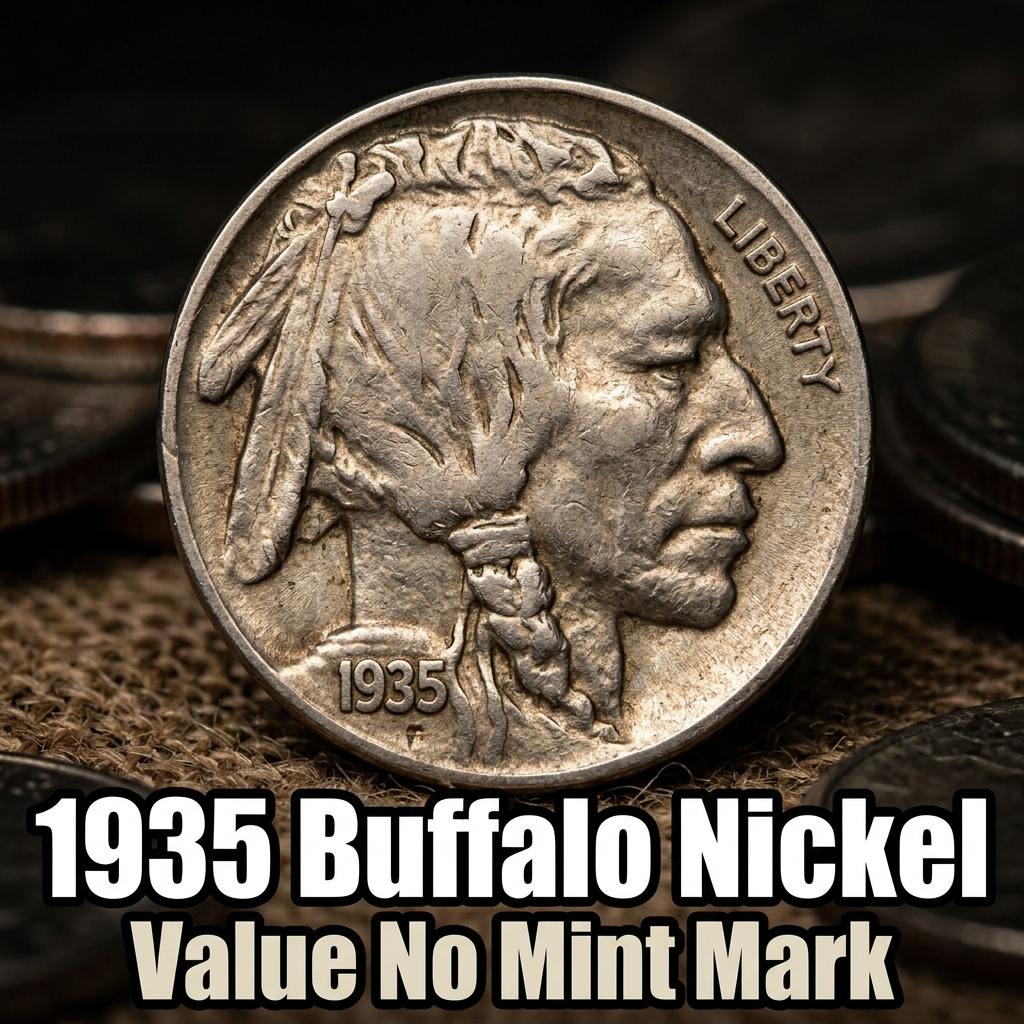 How Much is a 1935 Buffalo Nickel With No Mint Mark Worth Today